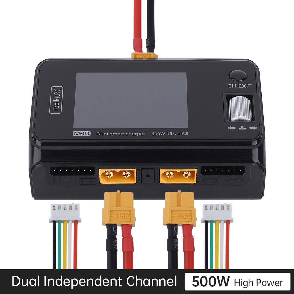 Drone Charger - ToolkitRC M6D V3 500W 15A Dual