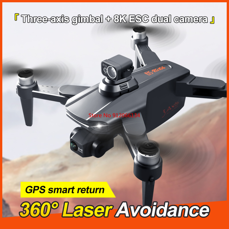 8K ESC Camera GPS Obstacle Avo - Drone Gimbal recension och pris
