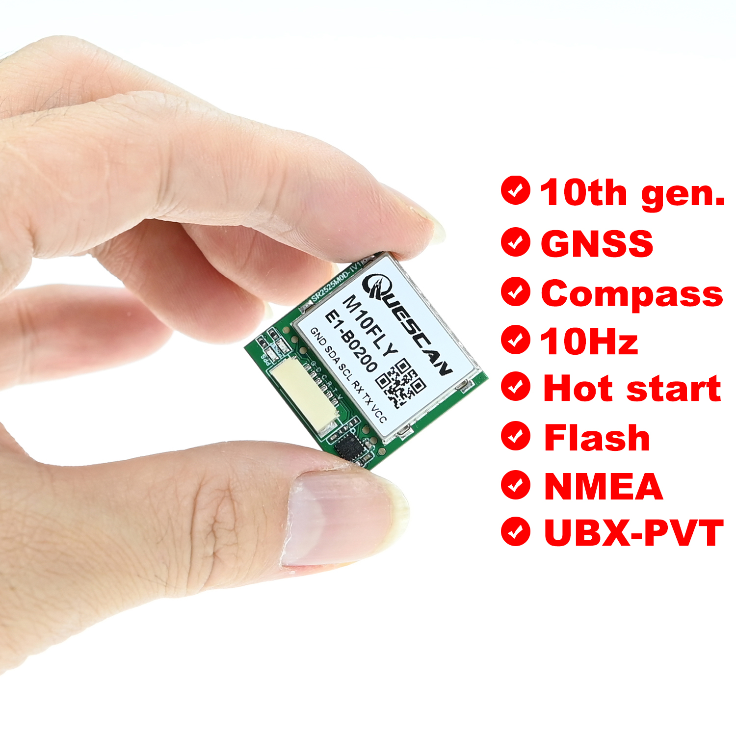 Quescan 25mm*25mm M10FLY 10Hz  - Drone Gps Module recension och pris
