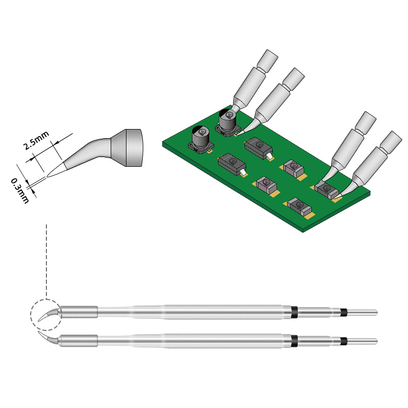 Sequre 1 Pair Tweezer Tip For  - Drone Power Distribution Board recension och pris
