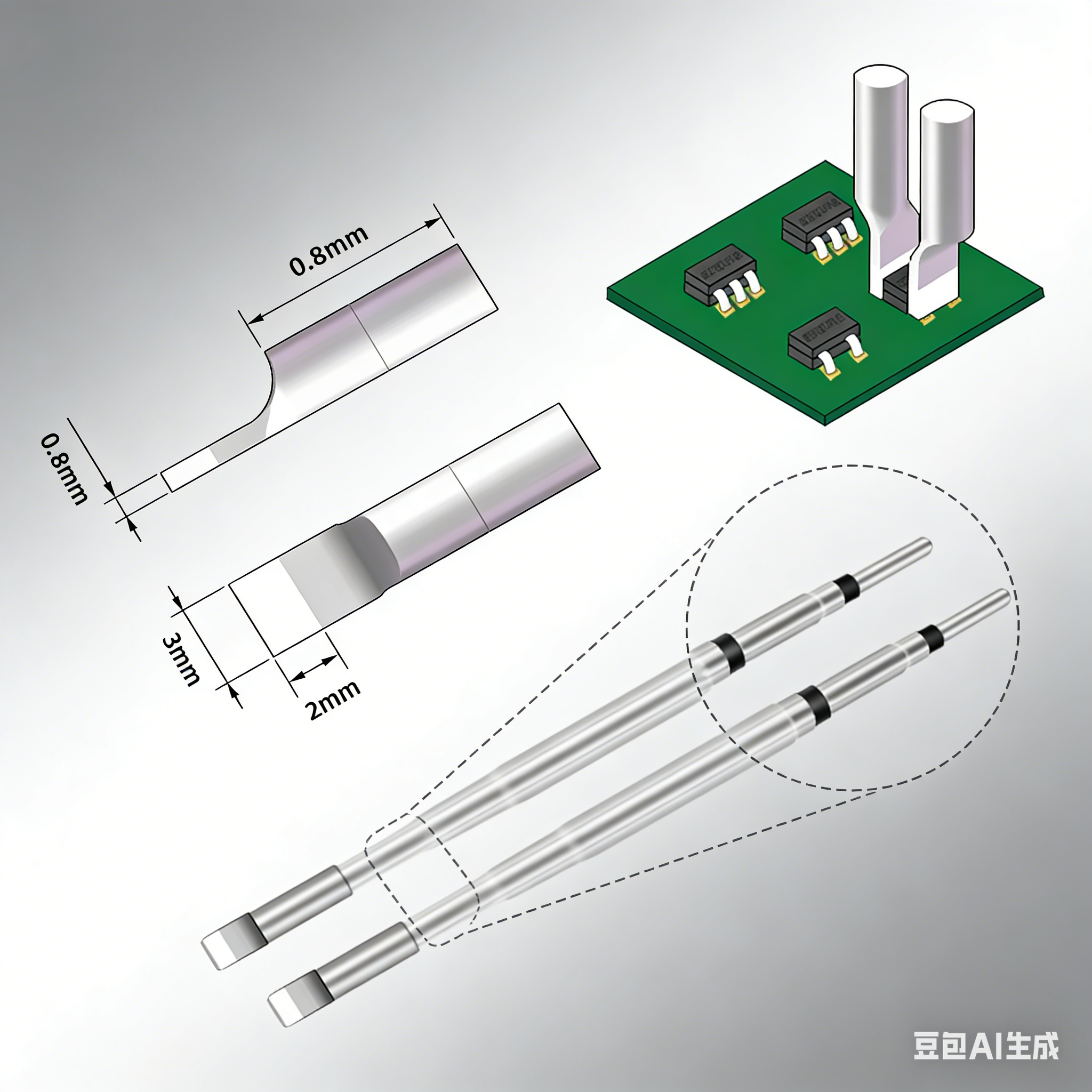 Sequre 1 Pair Tweezer Tip For  - Drone Power Distribution Board recension och pris