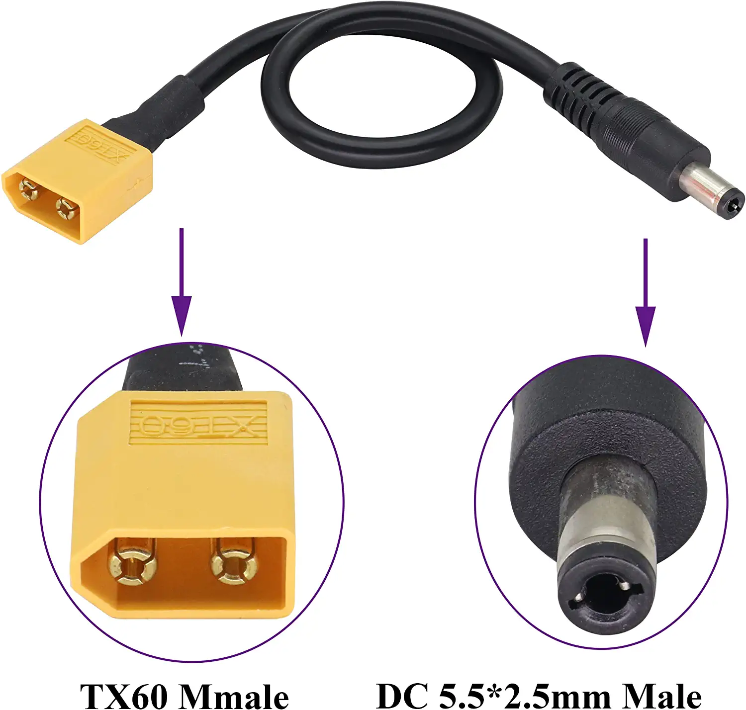 XT60 Adapter Cable XT60 Male t - Drone Compass recension och pris