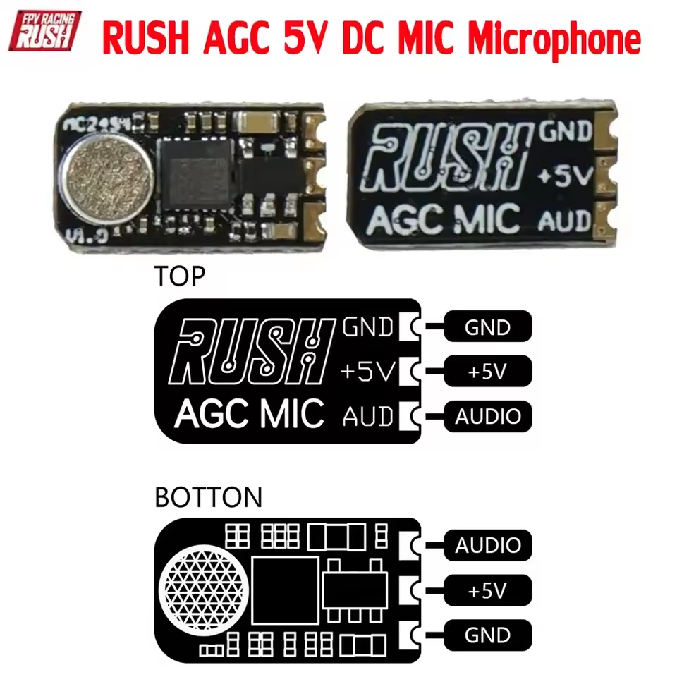 RUSHFPV RUSH AGC 5V DC MIC Mic - Drone Transmitter recension och pris