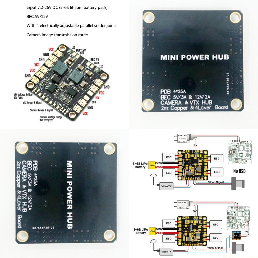 M5TD Matek Mini Power Hub Powe - Drone Power Distribution Board recension och pris