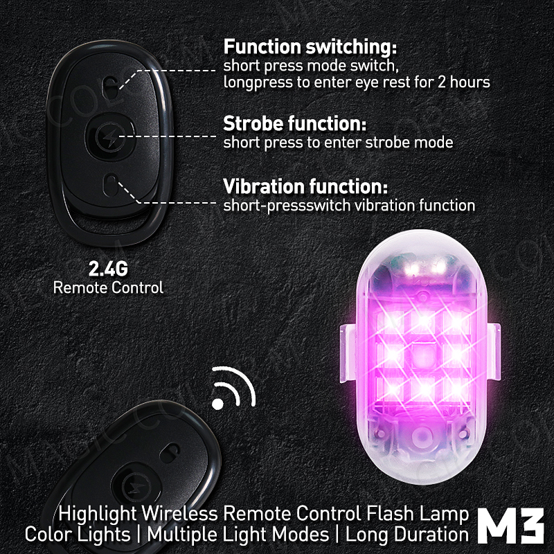 2PCS Wireless LED Strobe Light - Drone Led Light recension och pris