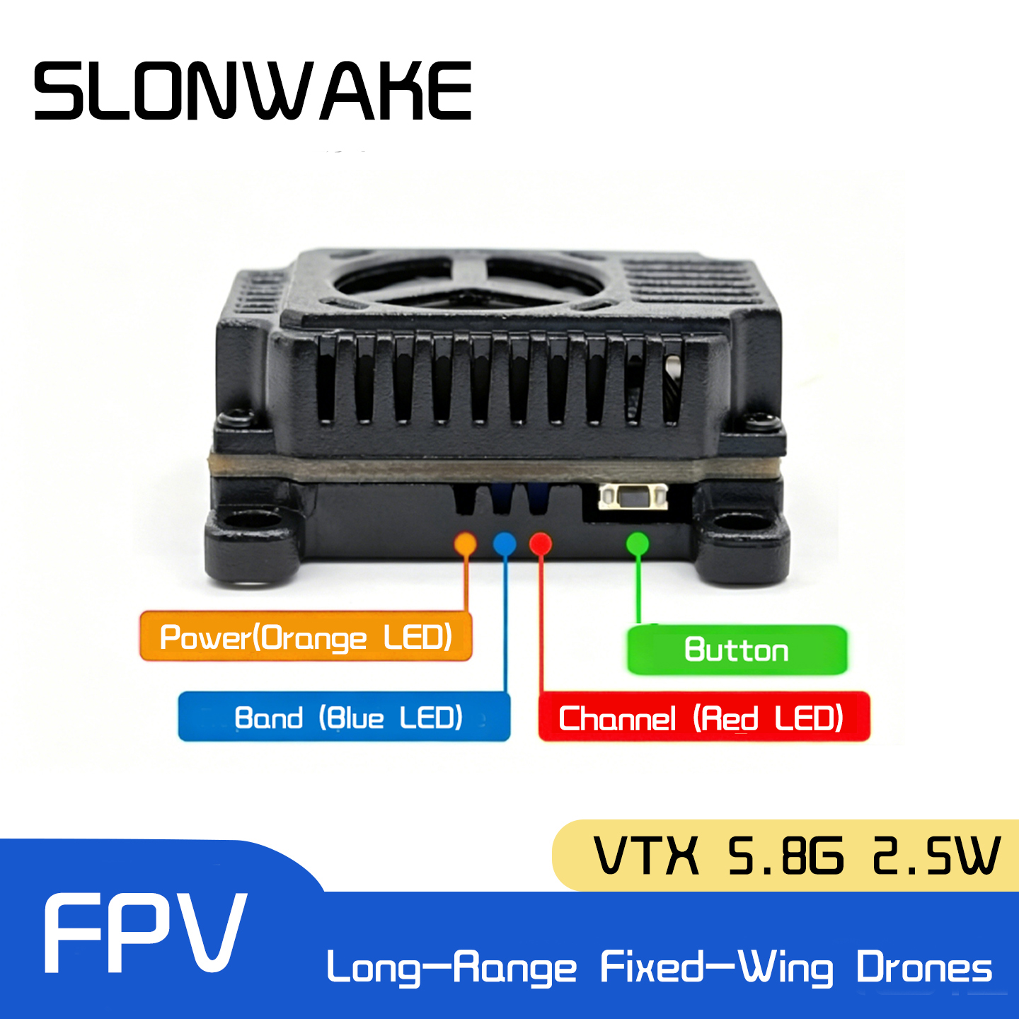 SLONWAKE 5.8G 48CH FPV Transmi - Drone Receiver recension och pris