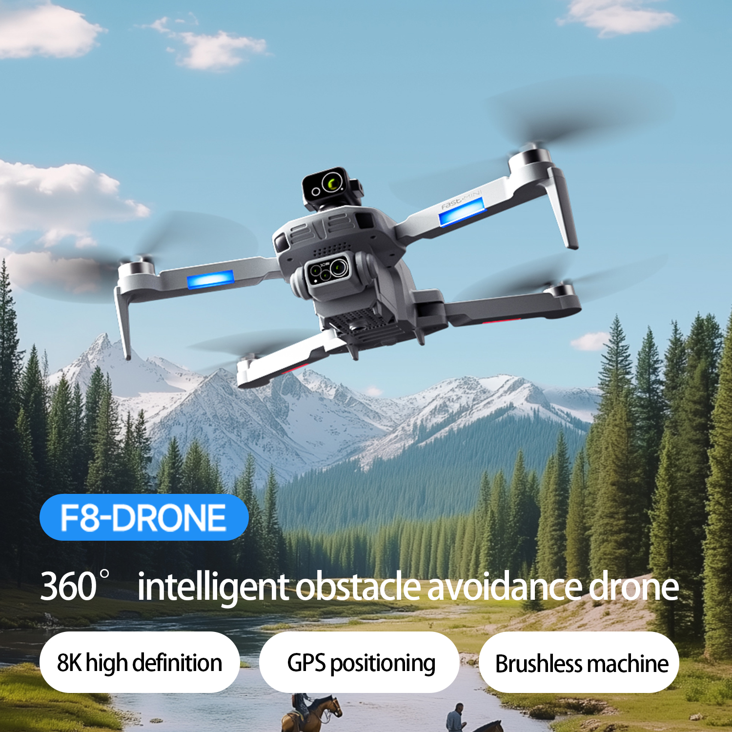 F8 MAX GPS Drone Professional  - Drone Gps Mount recension och pris